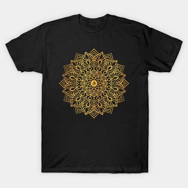 Mandala Ganesh Yoga T-Shirt by JDaneStore